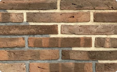brown linea brick, brick for exterior, coloured brick, brown red blend, Brampton Linea Cladding,Linea Cladding